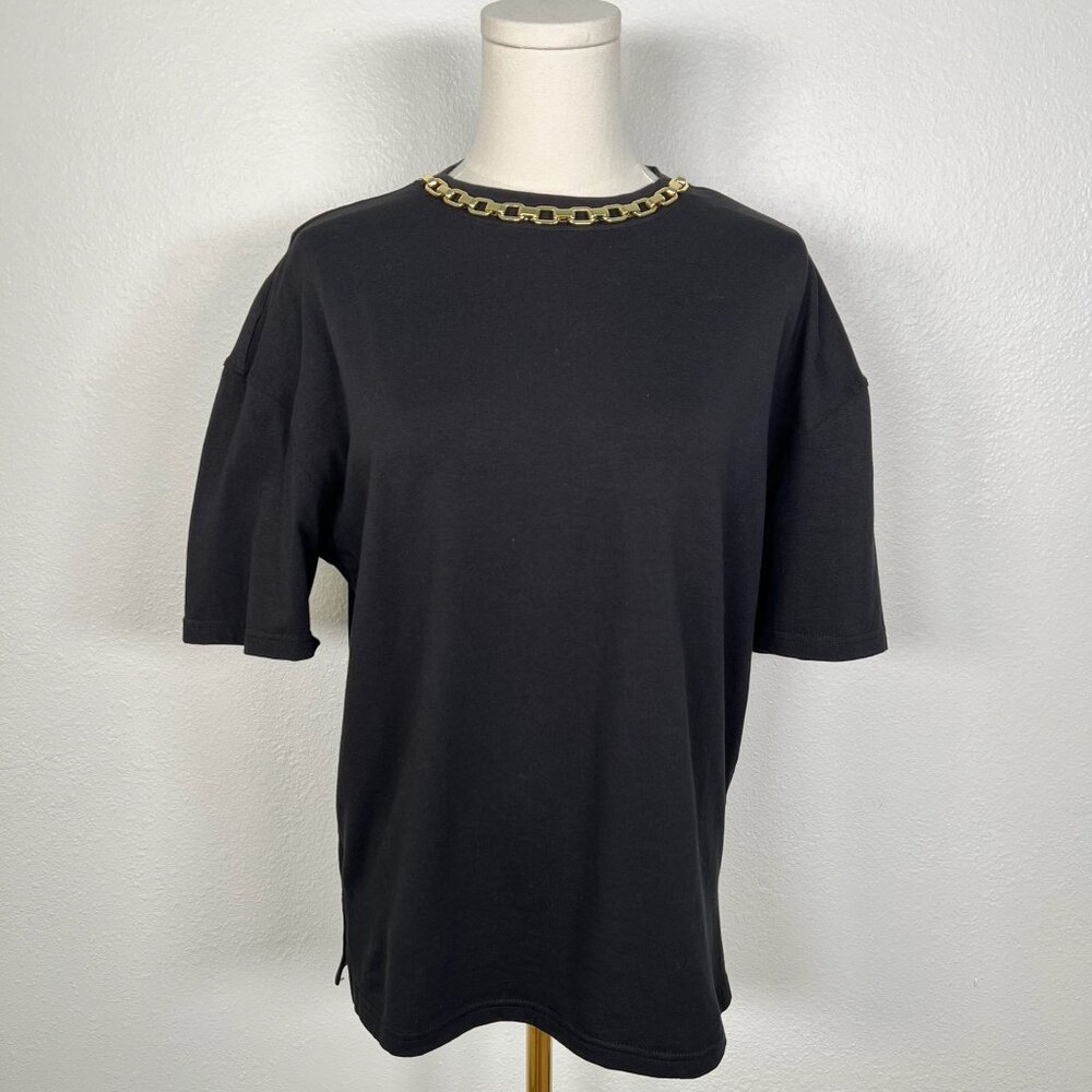 Generation Love Black Jerry Top with Chain - Size XS